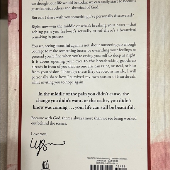 Pink Devotional Book with Ribbon Bookmark - Picture 5 of 5